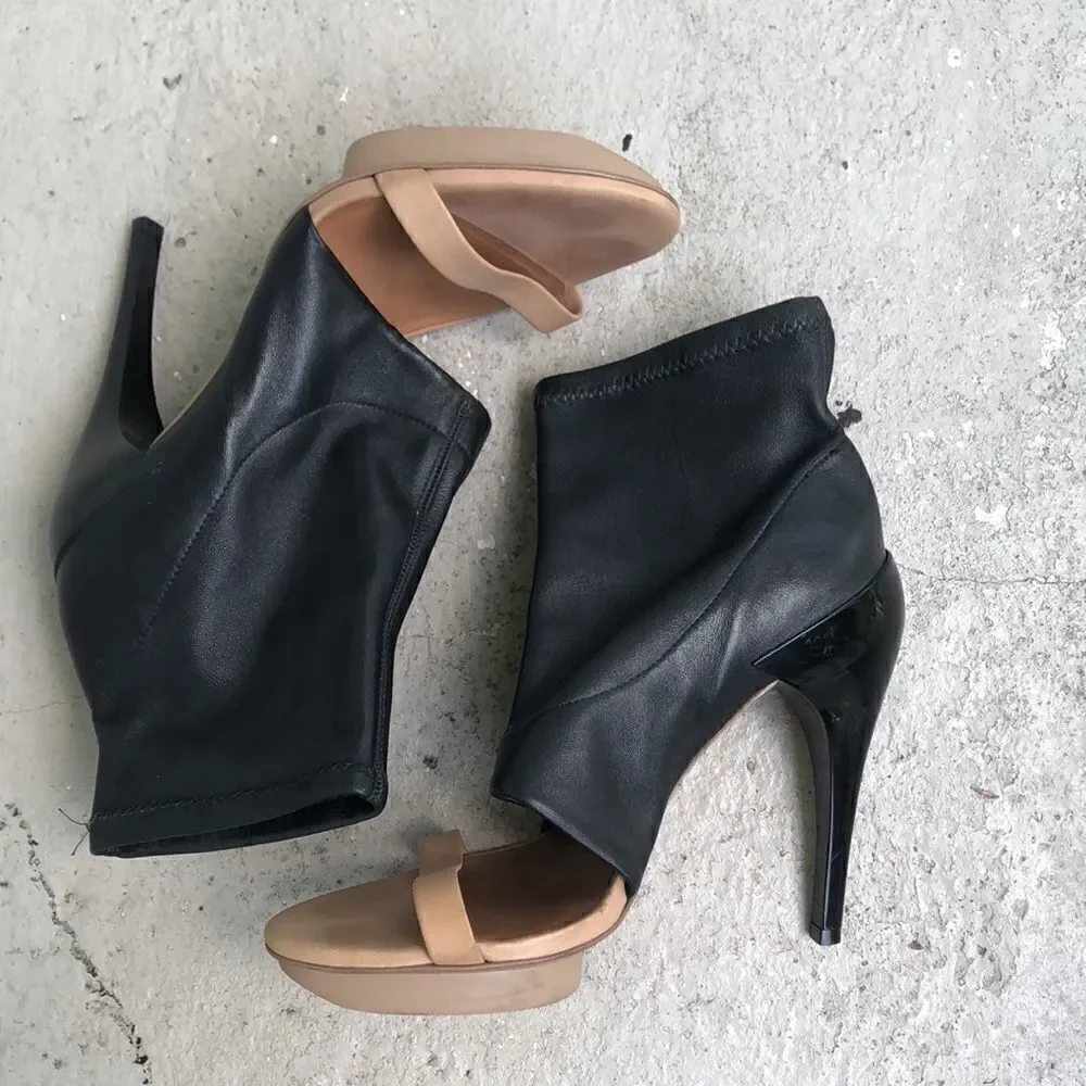 Alll Saints Stretch Leather open toe